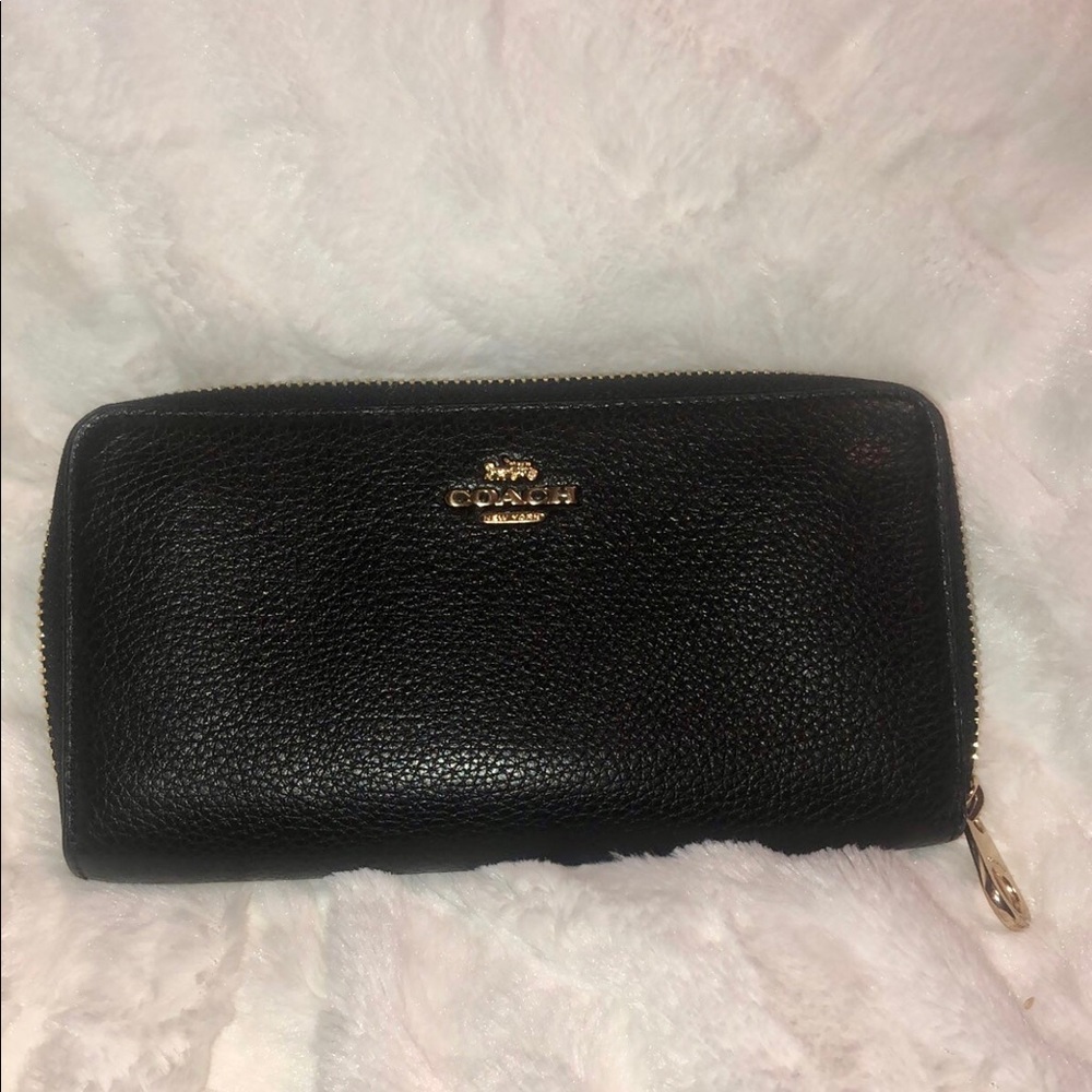 Coach zip around wallet